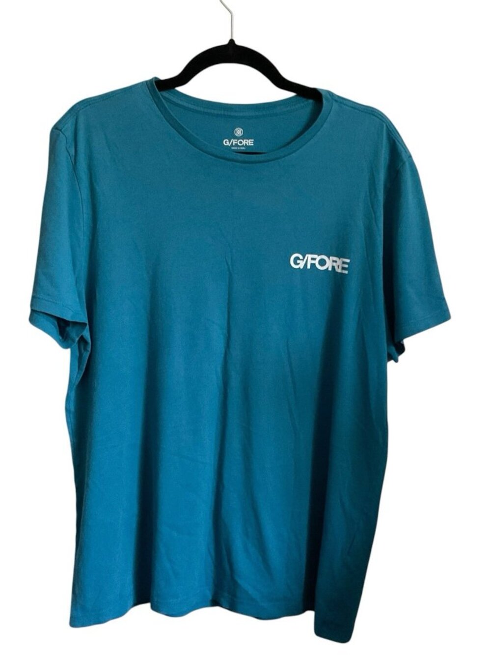 G/Fore Logo Short Sleeve Crewneck Tee Shirt  Blue Men's Medium